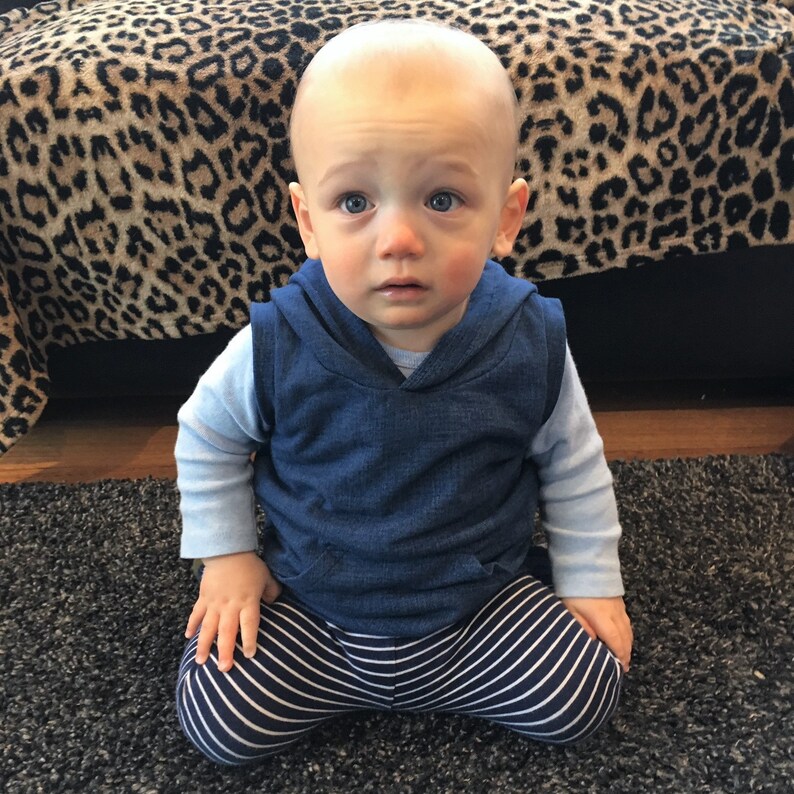 Sleeveless Hoodie Pattern PDF Sewing Pattern Childrens Vest Etsy