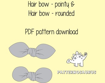 Hair Bow Sewing Pattern: Two Designs (PDF Download)