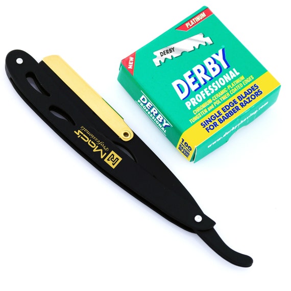 gold straight edge razor