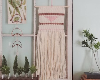 Boho woven wall hanging