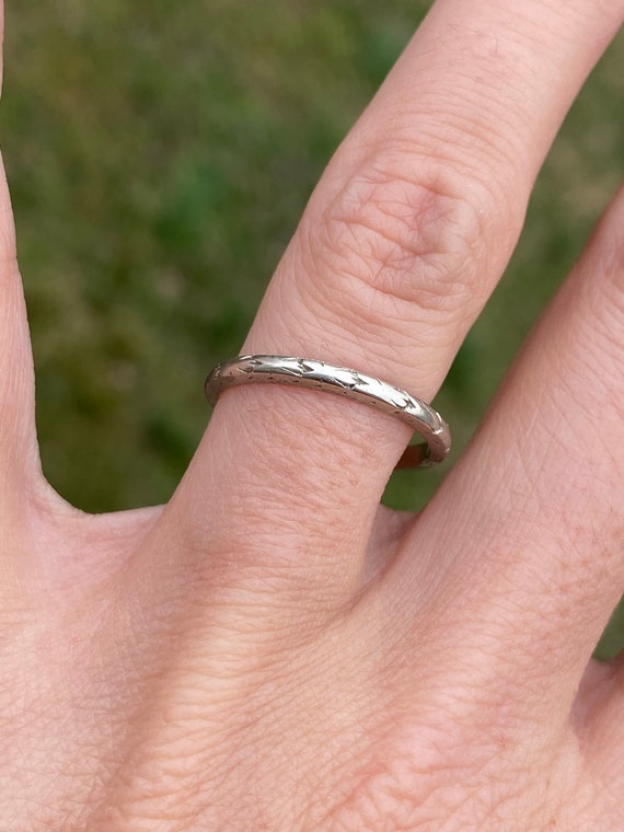 Engraved Stacking Stackable Anniversary Wedding R… - image 5