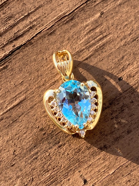 Yellow Topaz Heart Necklace