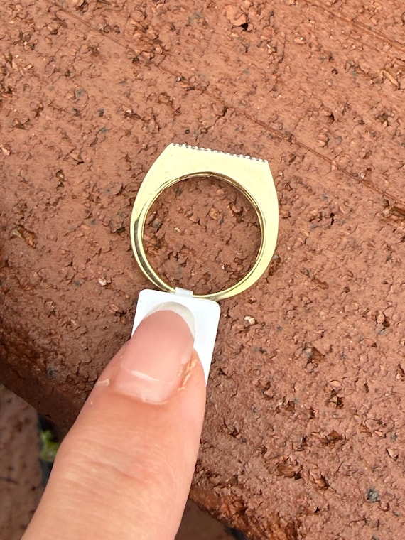 Black Diamond Stacking Stackable 10k Yellow Gold … - image 15