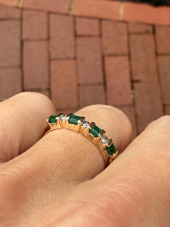 Alternating Emerald Diamond Stacking Stackable Ba… - image 18