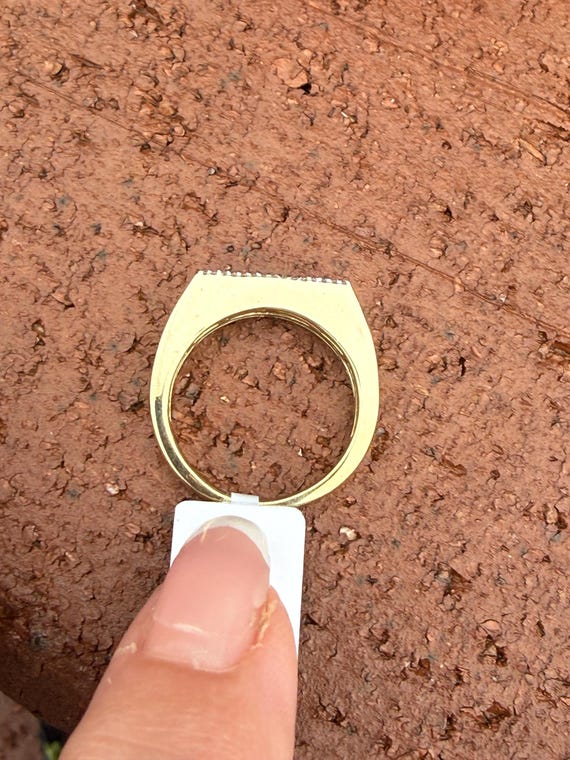 Black Diamond Stacking Stackable 10k Yellow Gold … - image 16