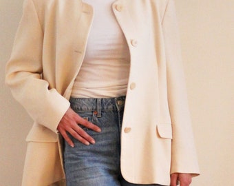 Vintage Giorgio Armani Cream Blazer - Le Collezioni - Armani for Bergdorf Goodman New York - Vintage Cream Blazer