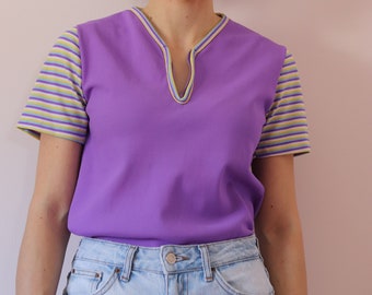 Vintage Women's Sports Shirt  - Purple Women's Shirt - Vintage Sportswear - Women's Sportswear - Vintage Spring Shirt