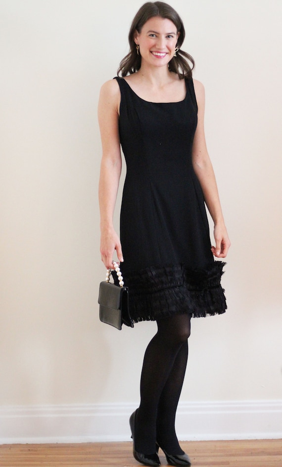 Vintage Black Cocktail Dress - Vintage Black Part… - image 7