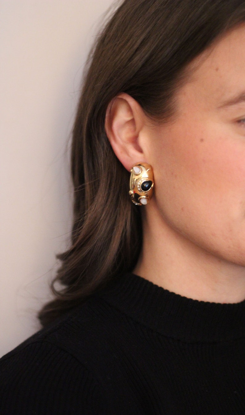 Butler Signed Celestial Clip-on Earrings