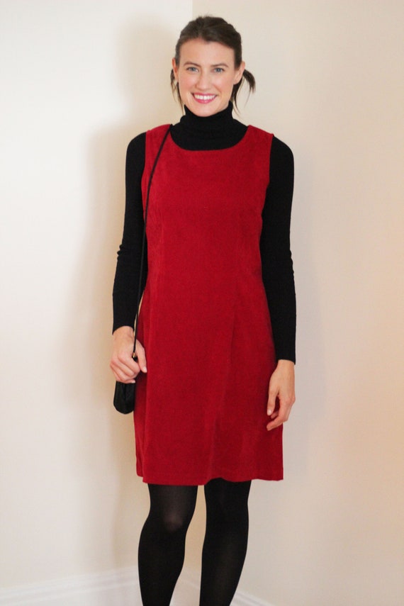 Vintage Pinafore Dress - Jumper Dress - Fall Dres… - image 3