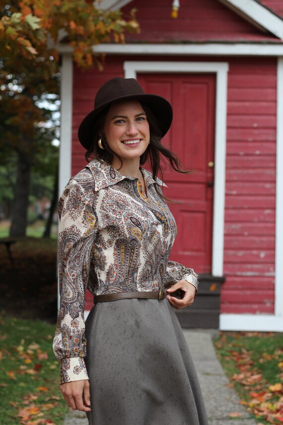Vintage Paisley Dress