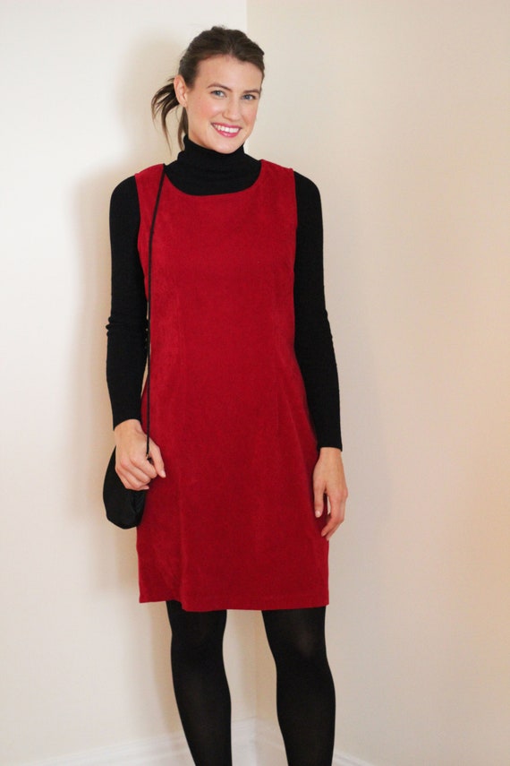 Vintage Pinafore Dress - Jumper Dress - Fall Dres… - image 5