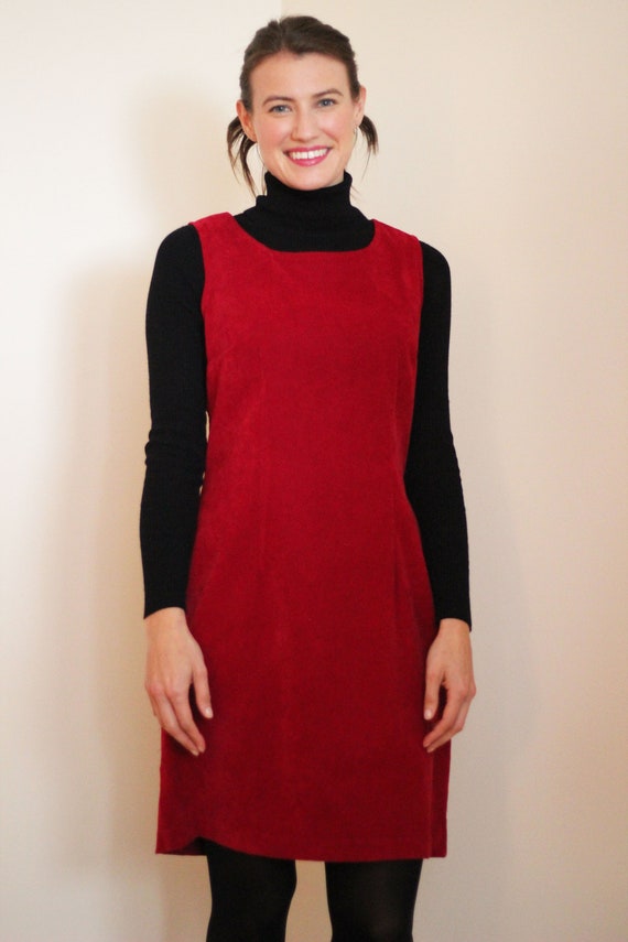 Vintage Pinafore Dress - Jumper Dress - Fall Dres… - image 2