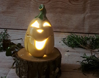 Pottery jack o lantern