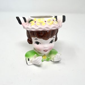 Vintage 1950’s ENESCO Young Girl Head Vase