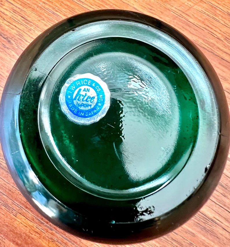 Vintage Green I. W. Rice Perfume Bottle - Etsy