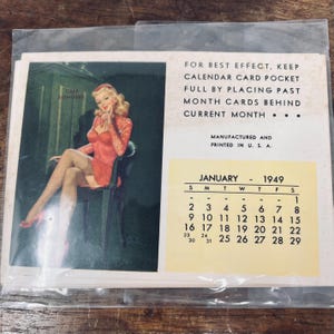 1950 Calendar - Etsy