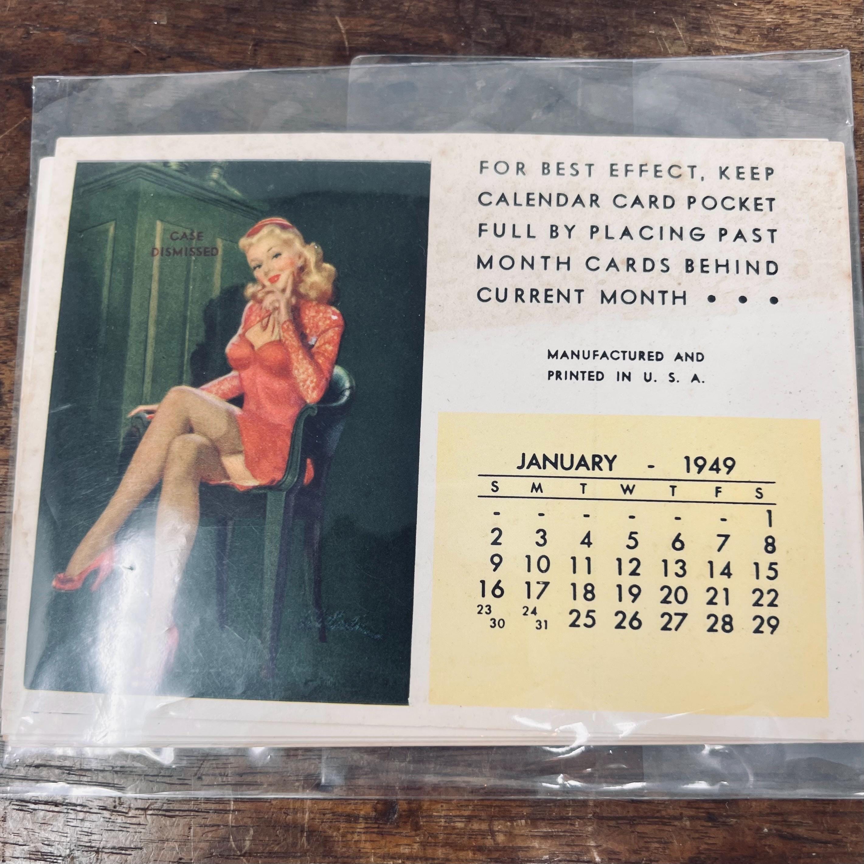 Vintage 1950 Calendars - Etsy
