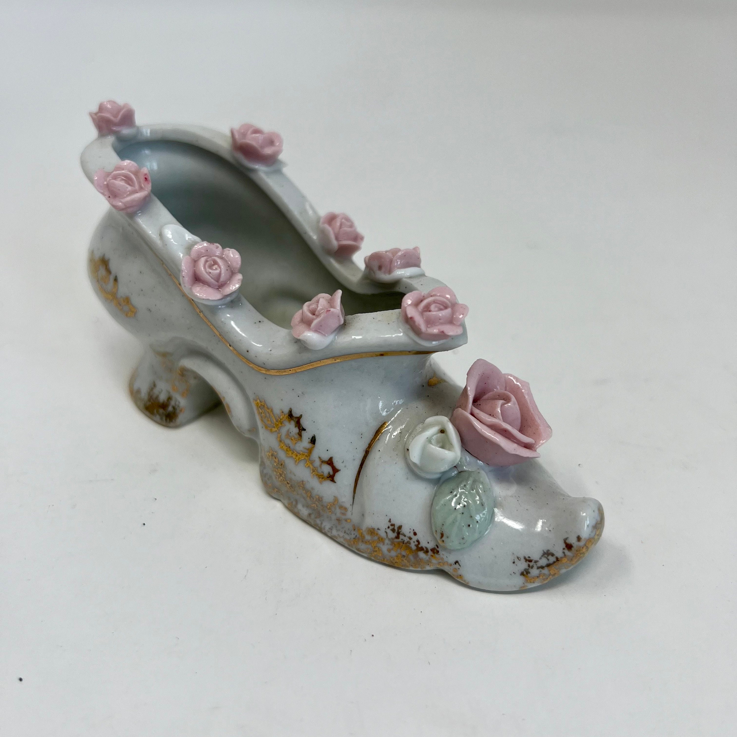 1950s Shoes 195s Womens Shoes 1950s Porcelain Shoe