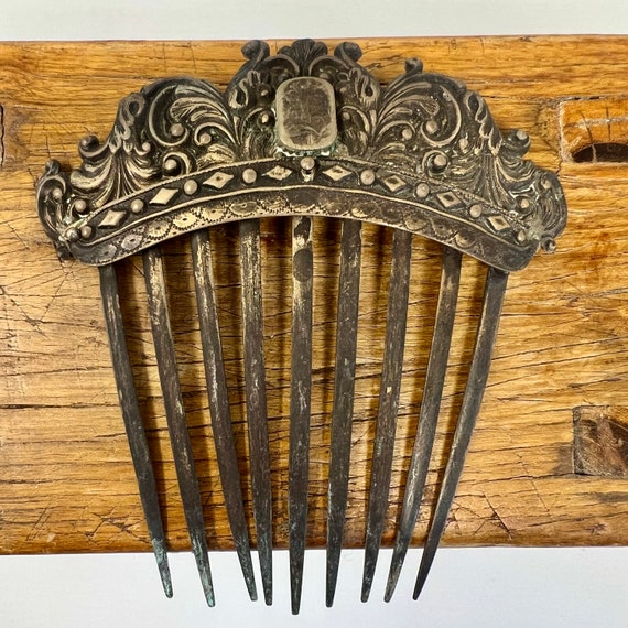 Art Deco Brass Hair comb