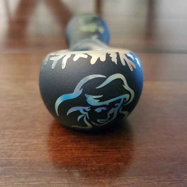 Little Mermaid Glass Smoking Pipe