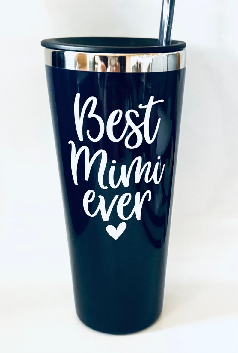 Best Mimi Ever Insulated Travel Tumbler, Grandma Gift, Mom Gift, Mimi Birthday Gift, Mimi Tumbler, Mothers Day Gift, Mimi Coffee Cup imagem 5