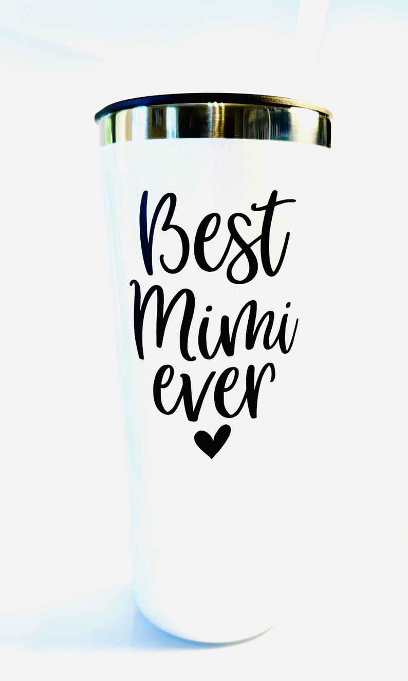 Best Mimi Ever Insulated Travel Tumbler, Grandma Gift, Mom Gift, Mimi Birthday Gift, Mimi Tumbler, Mothers Day Gift, Mimi Coffee Cup imagem 2