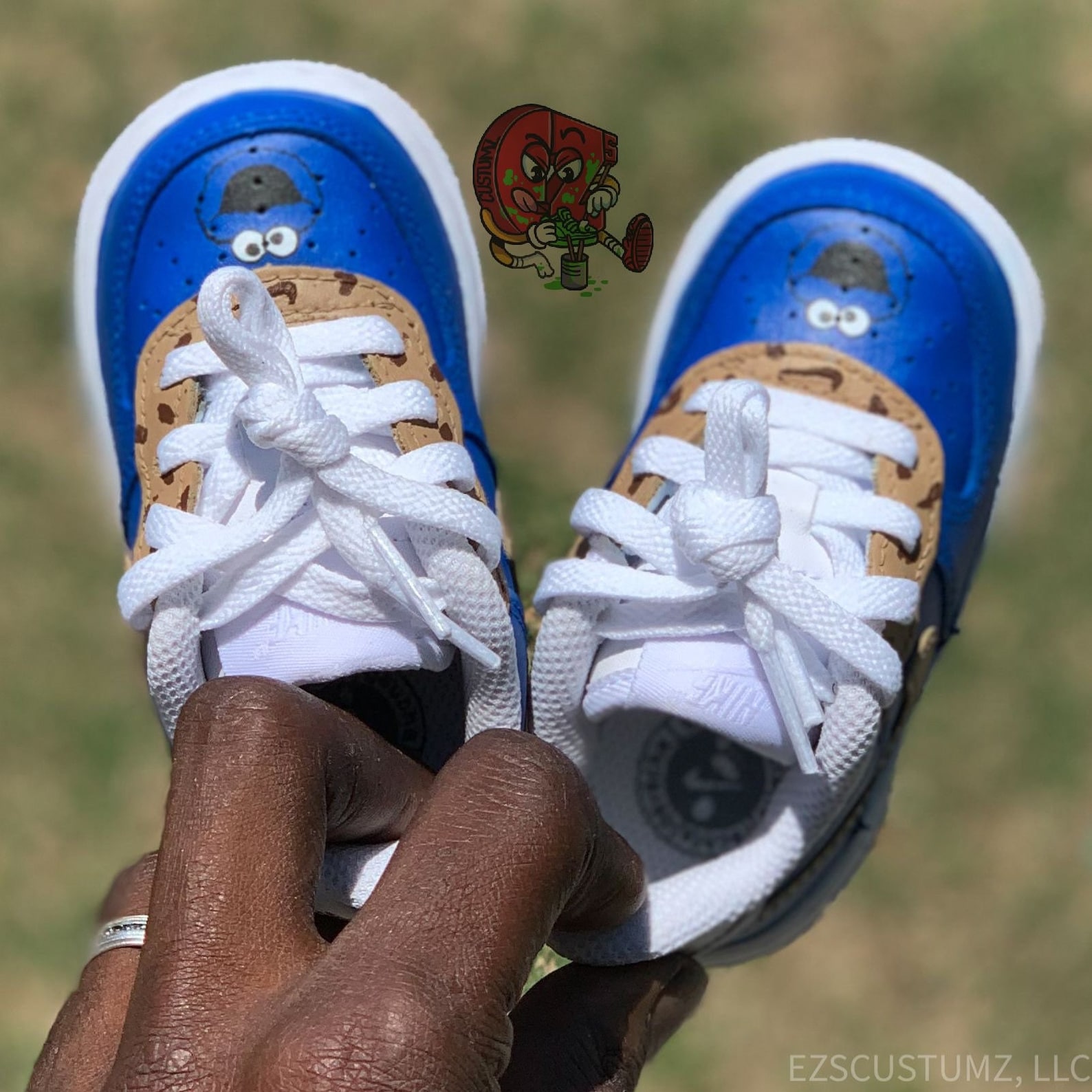 custom air force 1 cookie monster