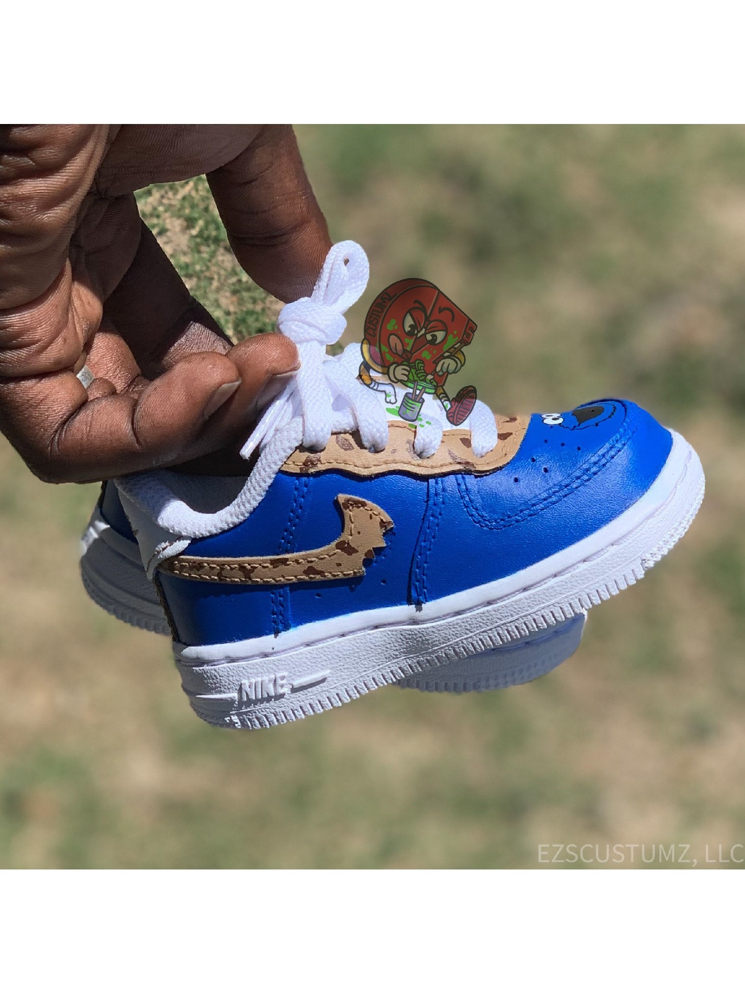 Baby blue LV swoosh – bluebeecustoms