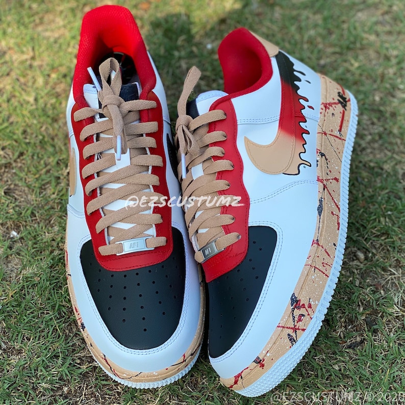 Drip Air Force Ones Etsy