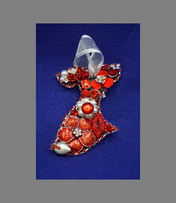 red dress christmas ornament Red Dress Christmas Ornament