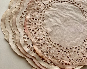 Coffee & Ink Stained Doilies