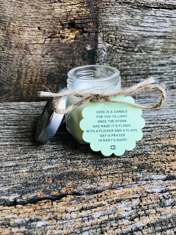 Baby Shower Candle Favor / Prayer in Babys Name Poem / Girl / Etsy