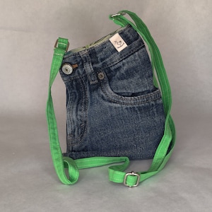 Mini Crossbody Bag from Repurposed Jeans