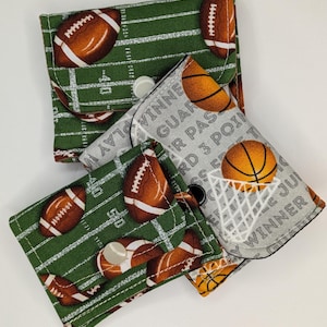 Mini Billetera de Tela o Porta Tarjetas de Regalo, Tela Deportiva