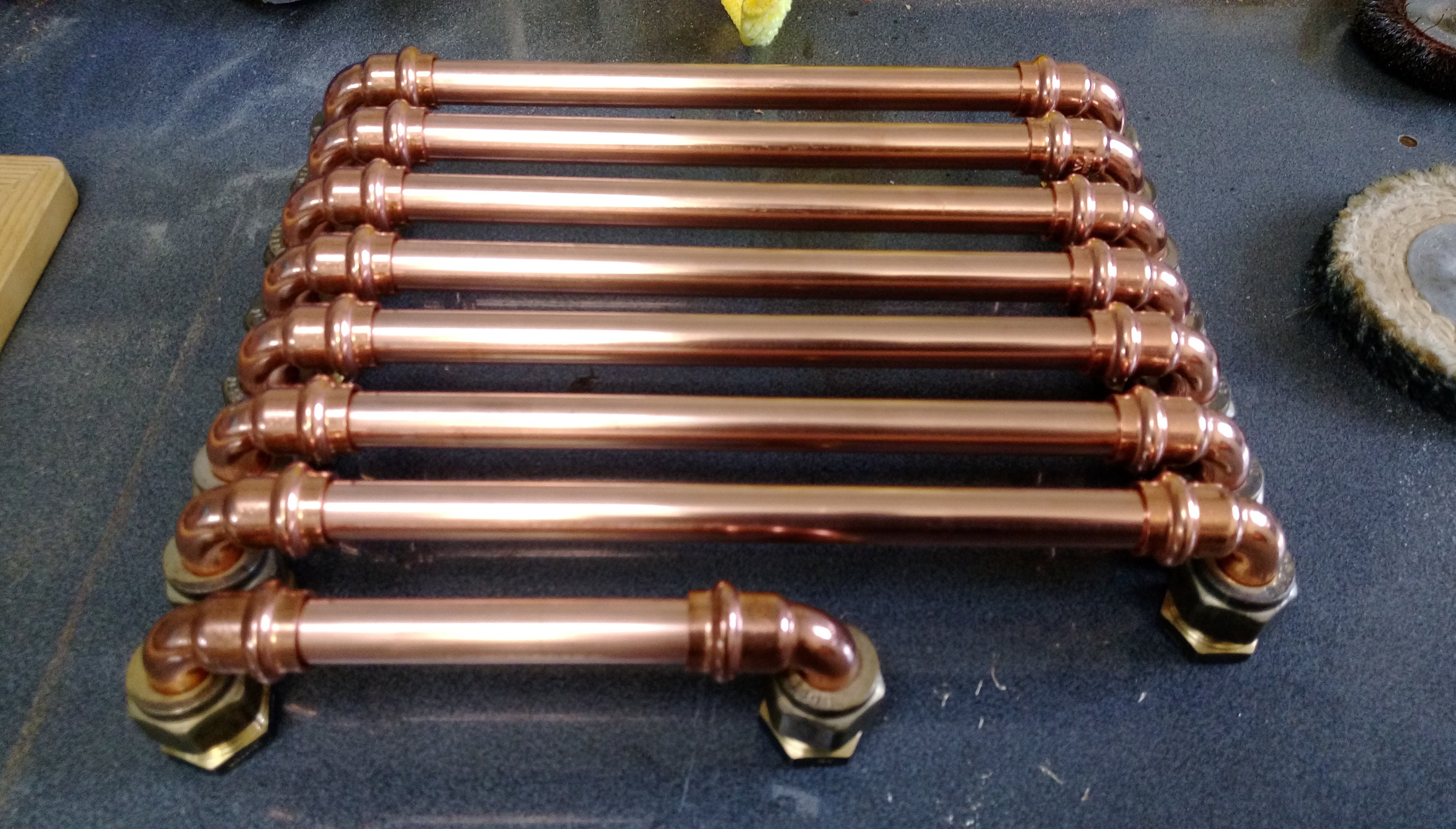 Industrielle gebogen Kupfer Messing Schrank Tür Schublade | Etsy