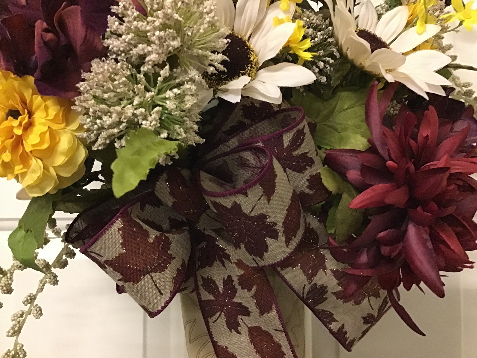 Large FALL COWBOY BOOT Wreath Deluxe Front Door Wreath Etsy