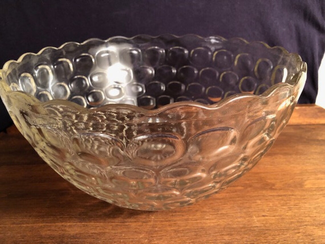 Vintage Crystal Fostoria Punch Bowl 14w 4 1/2lbs Etsy
