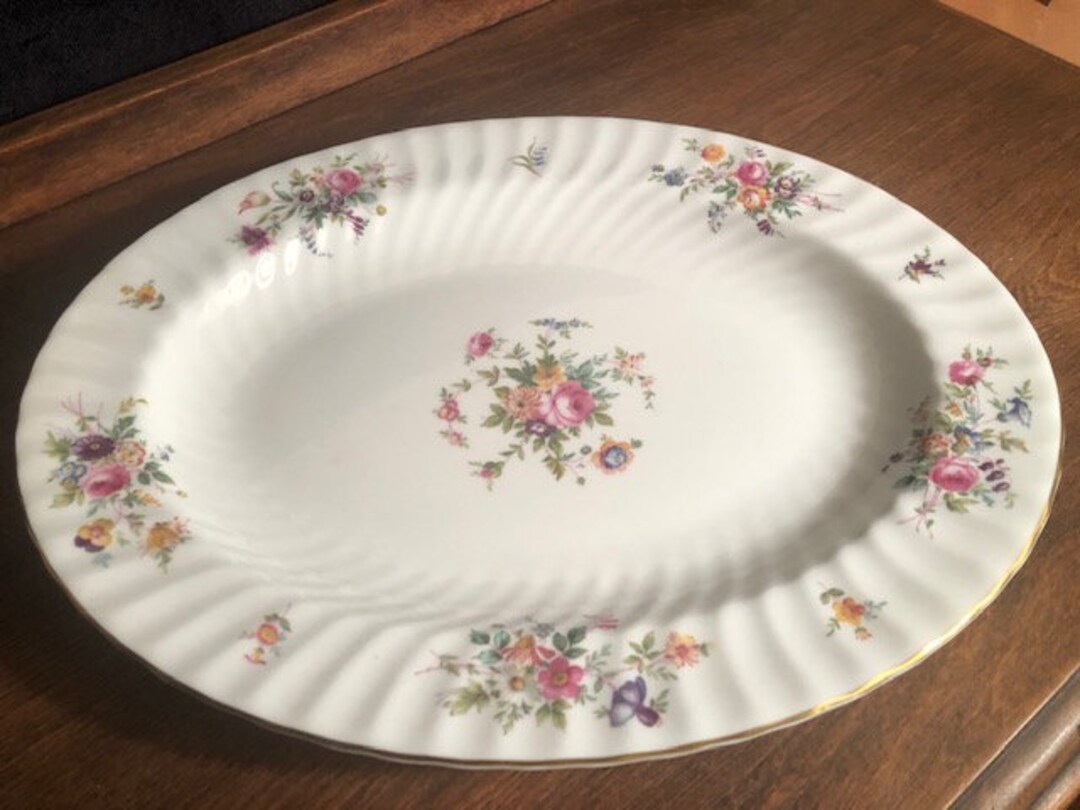 Vintage Minton China marlow Gold Trimmed Oval Etsy