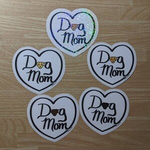 Puppy Doggie Dog Mom Art Prints or Sticker Decals in Vinyl or Laminated Sticker