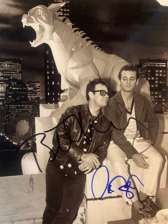 Ghostbusters 1984 cast signed autographed photo Bill Murray Harold Ramis