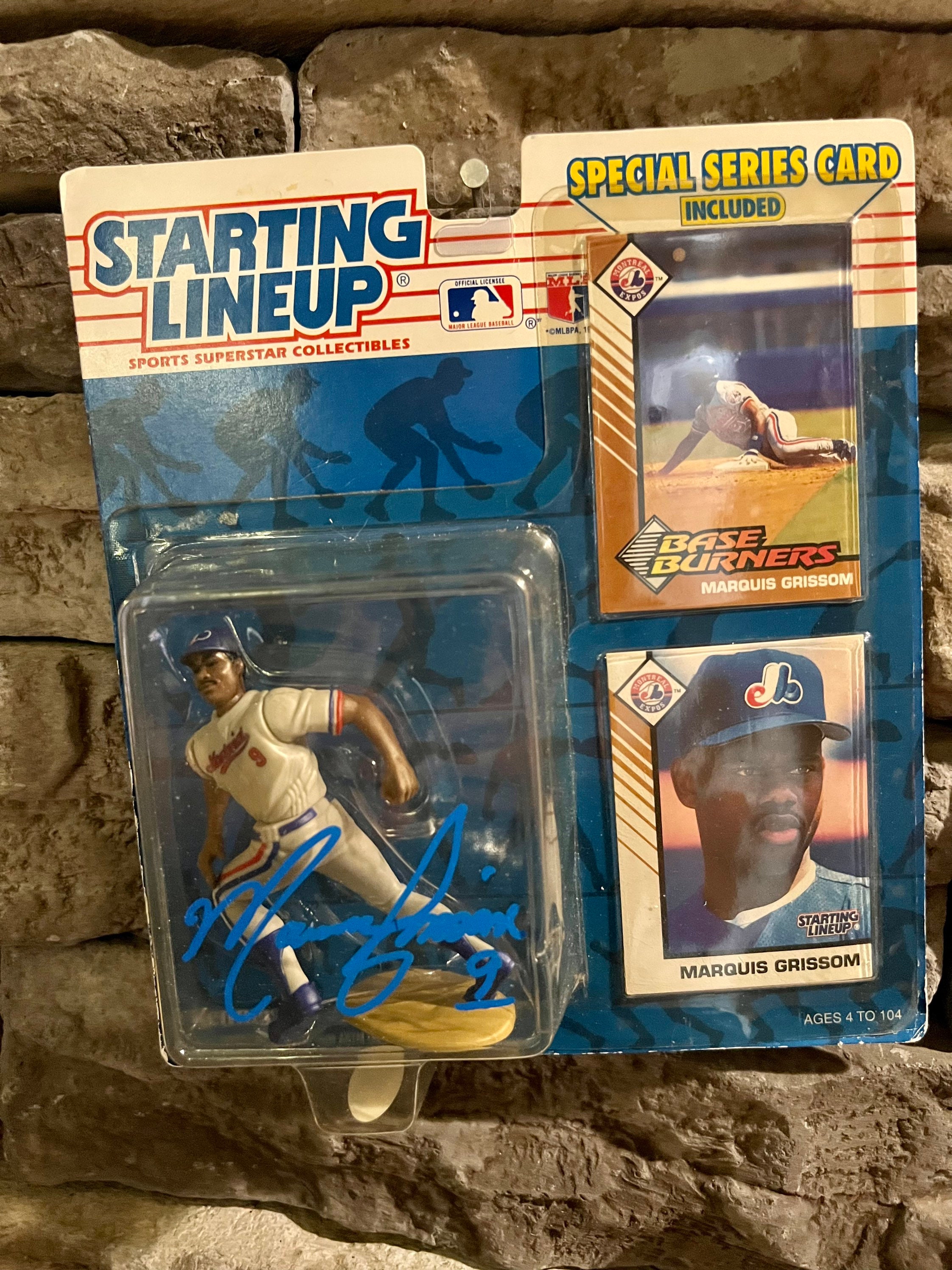 Autographed Marquis Grissom Montreal Expos Starting Lineup 