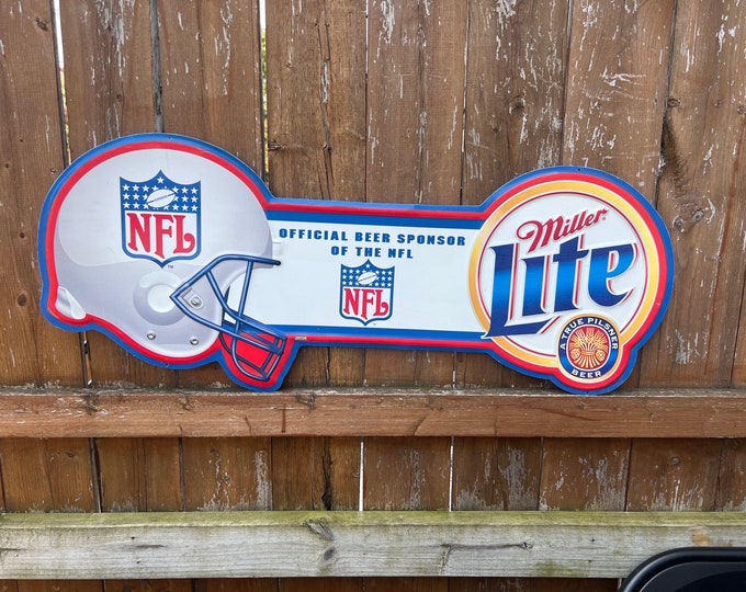 Vintage Miller Beer Lighted 1979 Tabletop Register Topper Sign Etsy