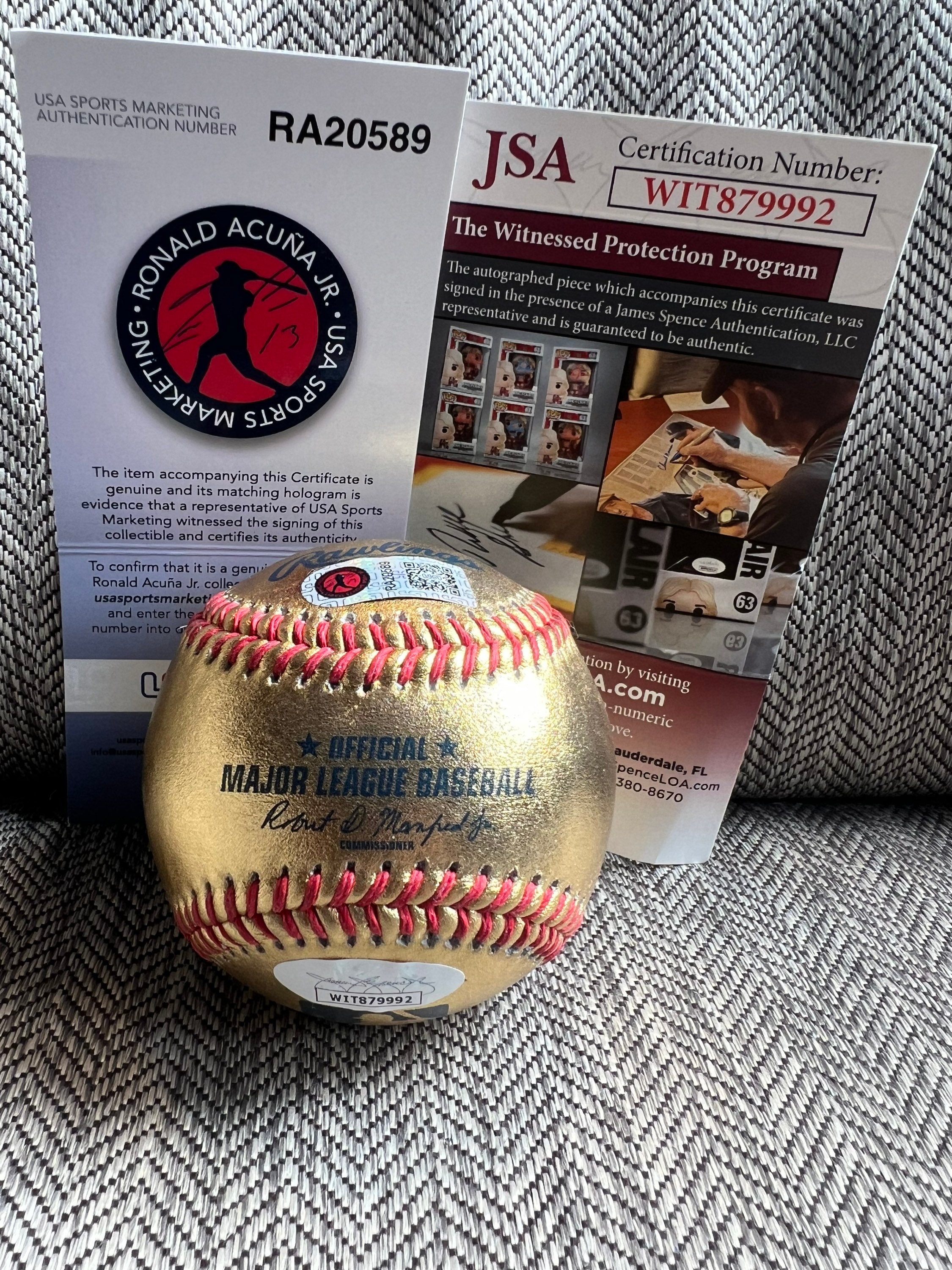 Andruw Jones Autographed 2000 All Star Game Official Major League Baseball  JSA