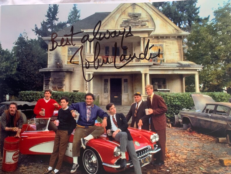 Autographed Animal House Director John Landis 8x10inch framed photo with  coa Memorabilia Collectibles Art & Collectibles 