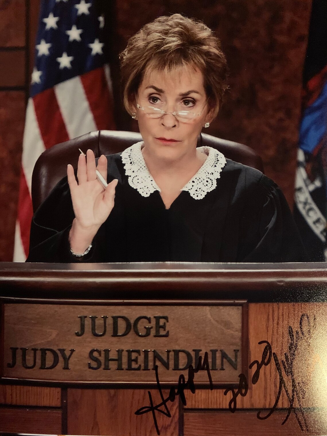Autographed Judge Judy 8x10inch framed Photo. | Etsy