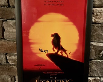 Autographed Matthew Broderick Simba Disney’s the Lion King. 11x17inch framed photo with JSA COA