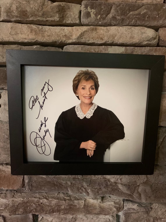 Autographed Judge Judy 8x10inch framed Photo. | Etsy