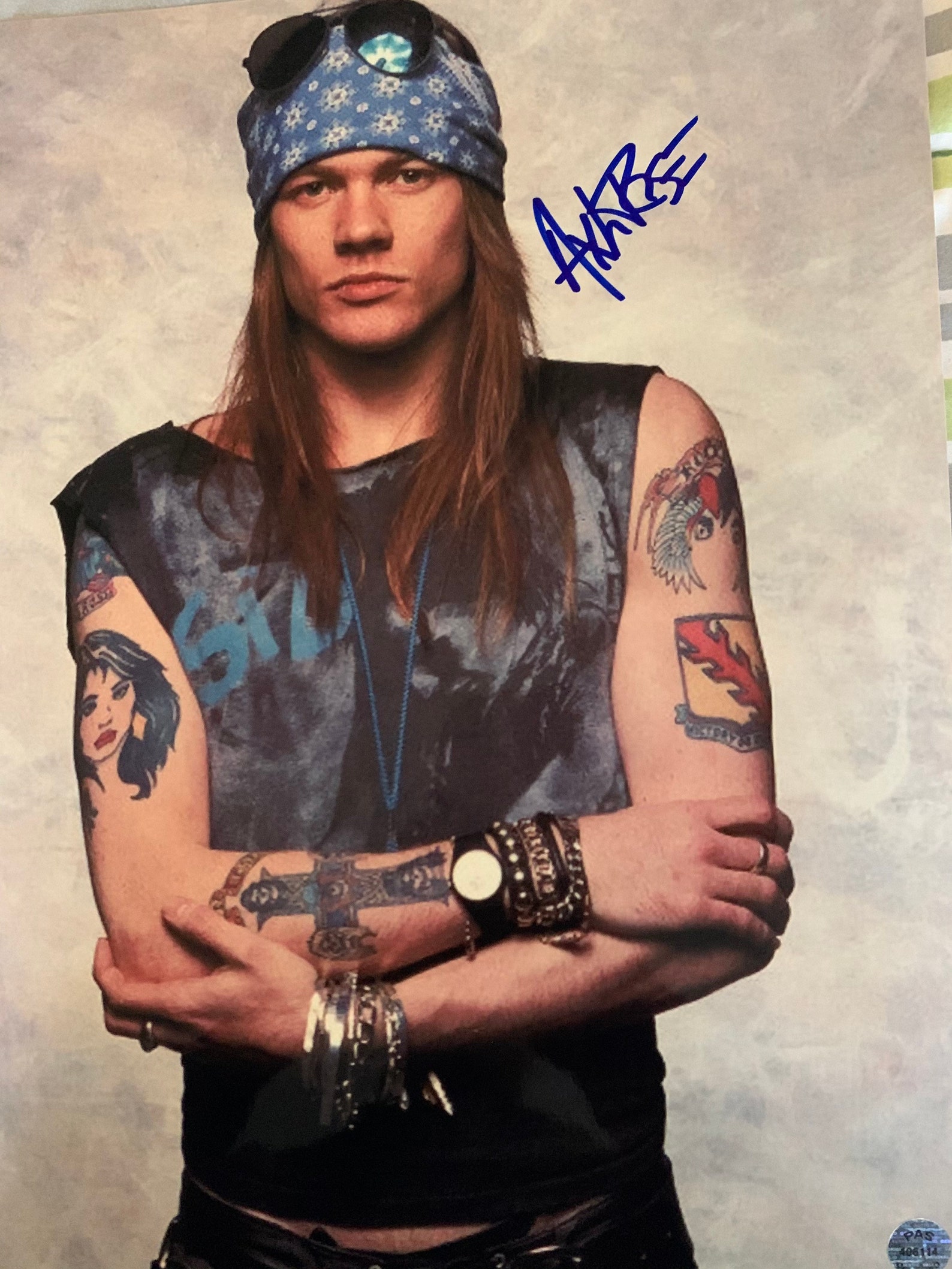 Autographed Axl Rose Guns & Roses 11x14inch Framed Photo With Etsy