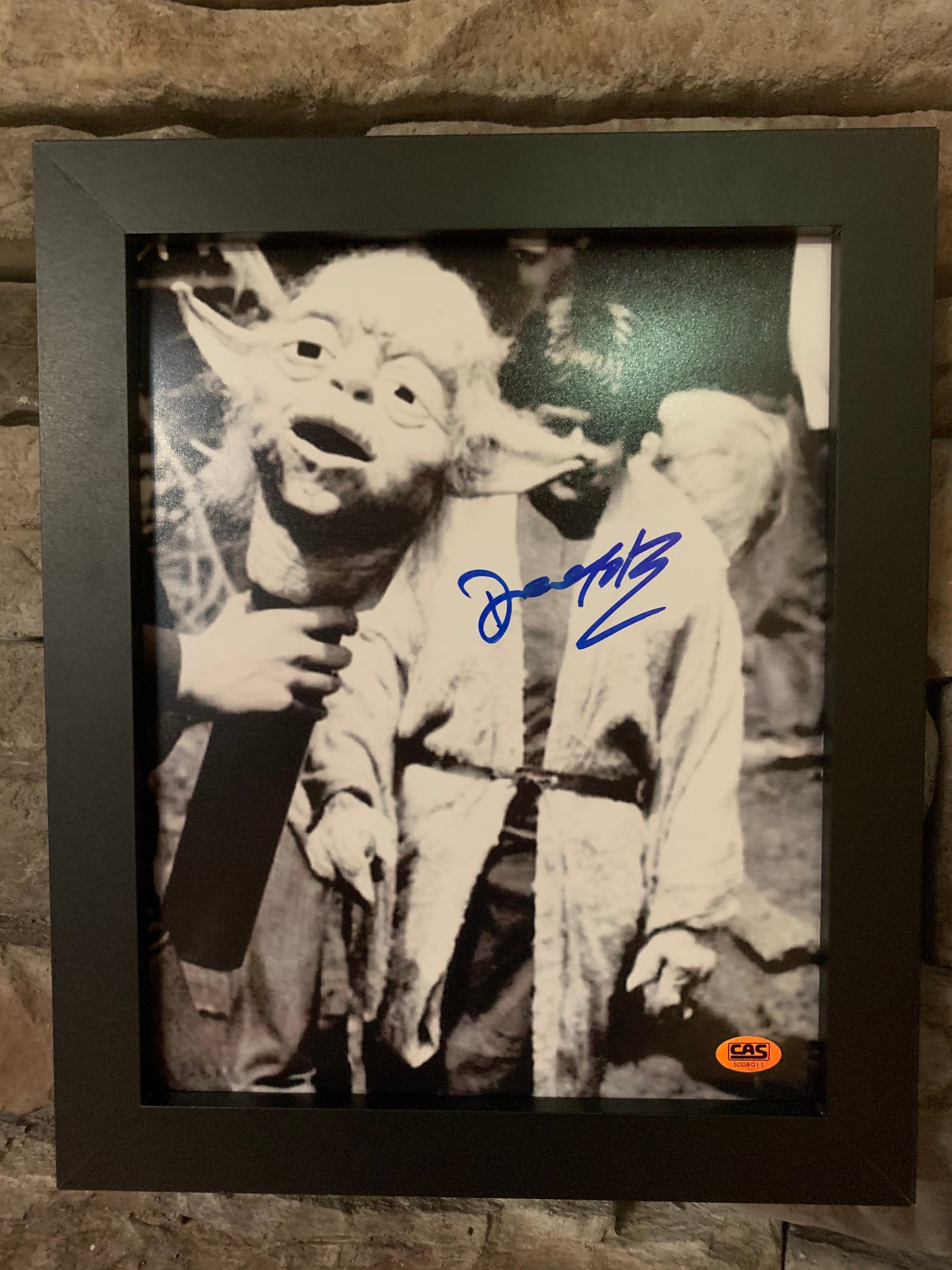 Autographed Deep Roy Yoda Star Wars framed 8x10inch photo with Etsy